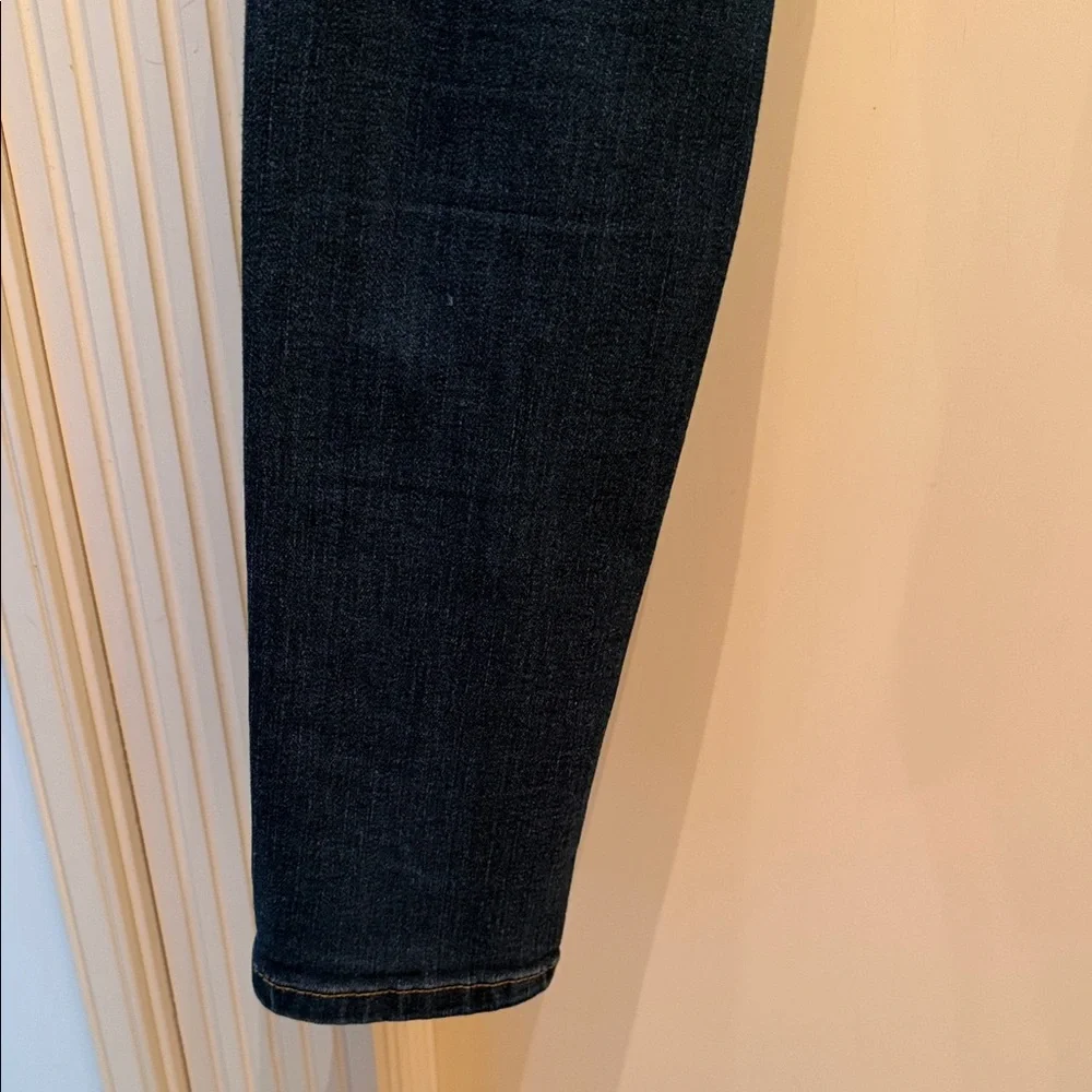 Banana Republic Factory Indigo Legging Jeans with Orange Stitching - Picture 5 of 7